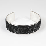 Bracelet en Cuir Noir, Gris Clair et Foncé