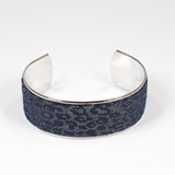 Bracelet en Cuir Bleu Léopard