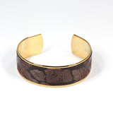 Bracelet en Cuir Marron Glacé