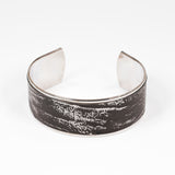 Bracelet en Cuir Noir et Argent