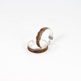 Boucle d'Oreilles en Liège Mauve